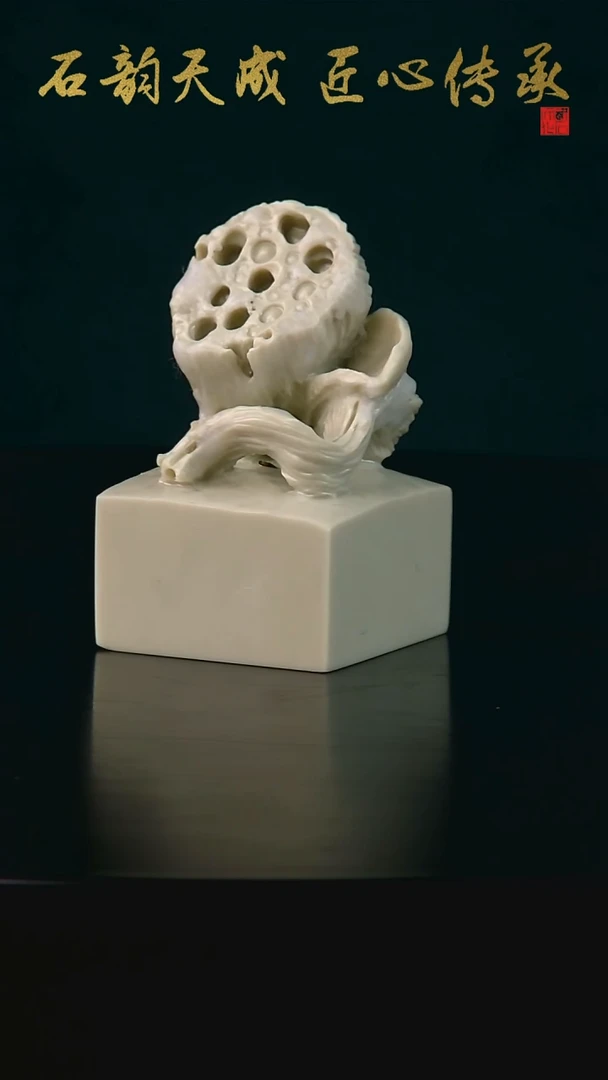 青田石镇矿白果莲蓬章2.8*2.8*4.6