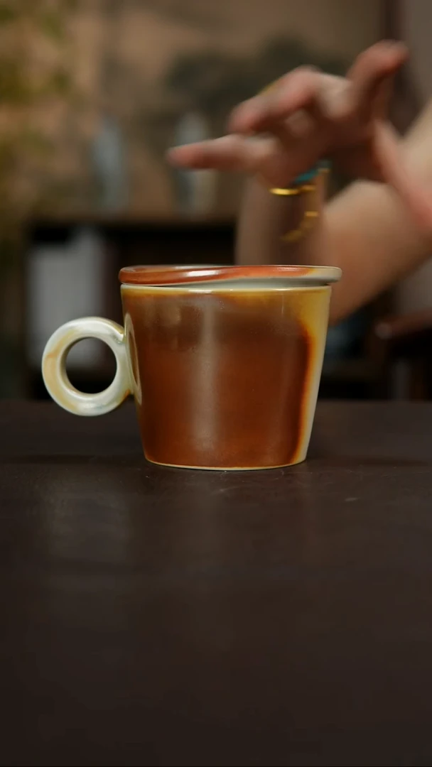 杯景德镇陶瓷杯碗柴烧多人