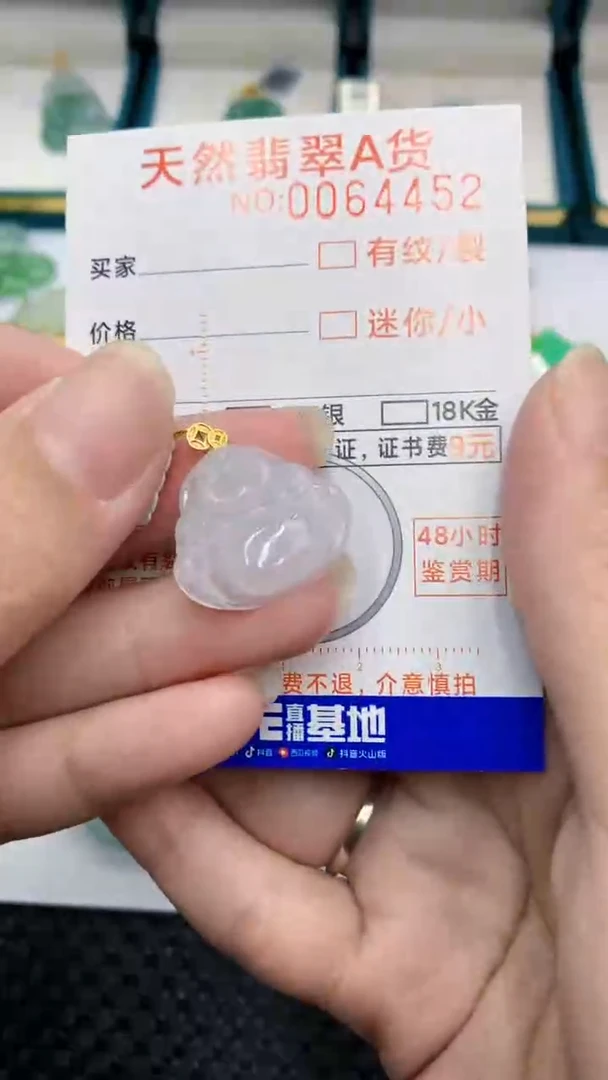 【闪购商品】翡翠颈饰18K金镶嵌            8