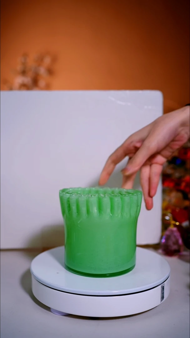 手工艺品琉璃折纸绿色收纳