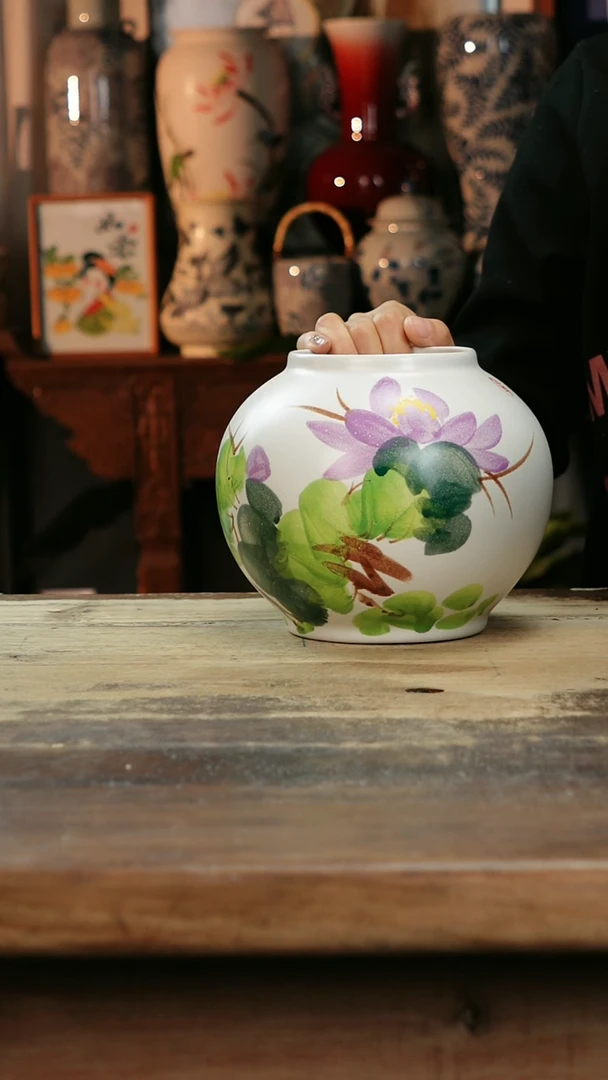 【闪购商品】瓷片景德镇纯手工釉下彩精品花瓶