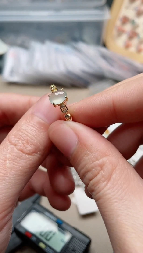 【闪购商品】翡翠戒指银S925镶嵌1000000019