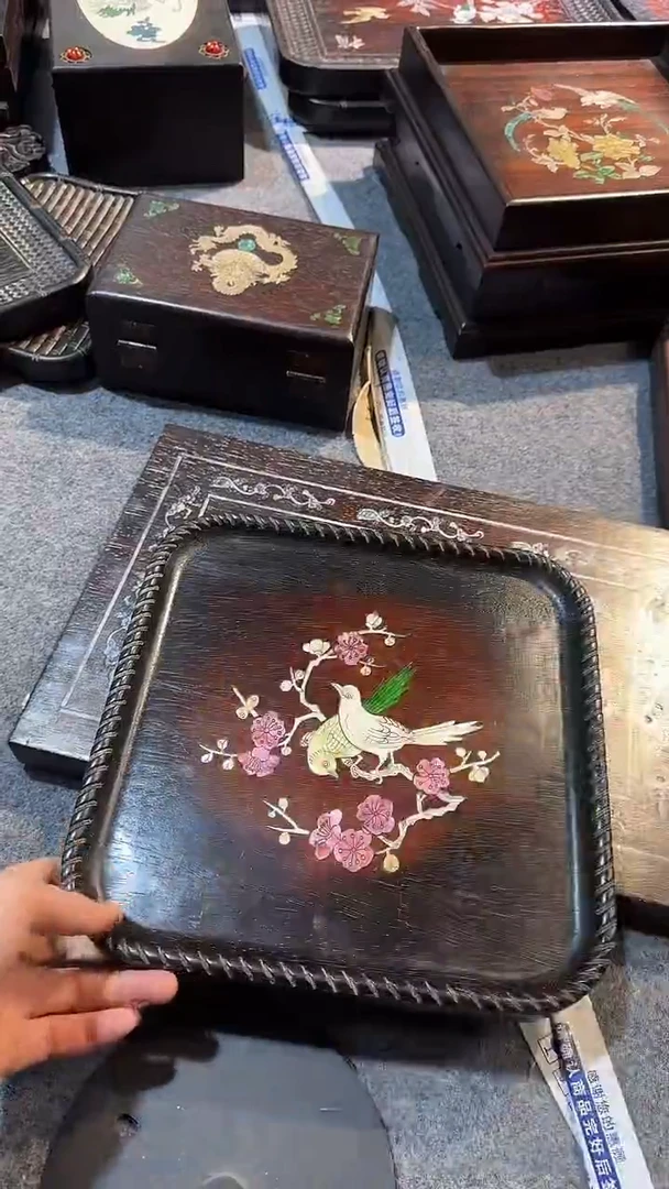 木紫檀拆件雕刻板以直播间实物为准微瑕老物件