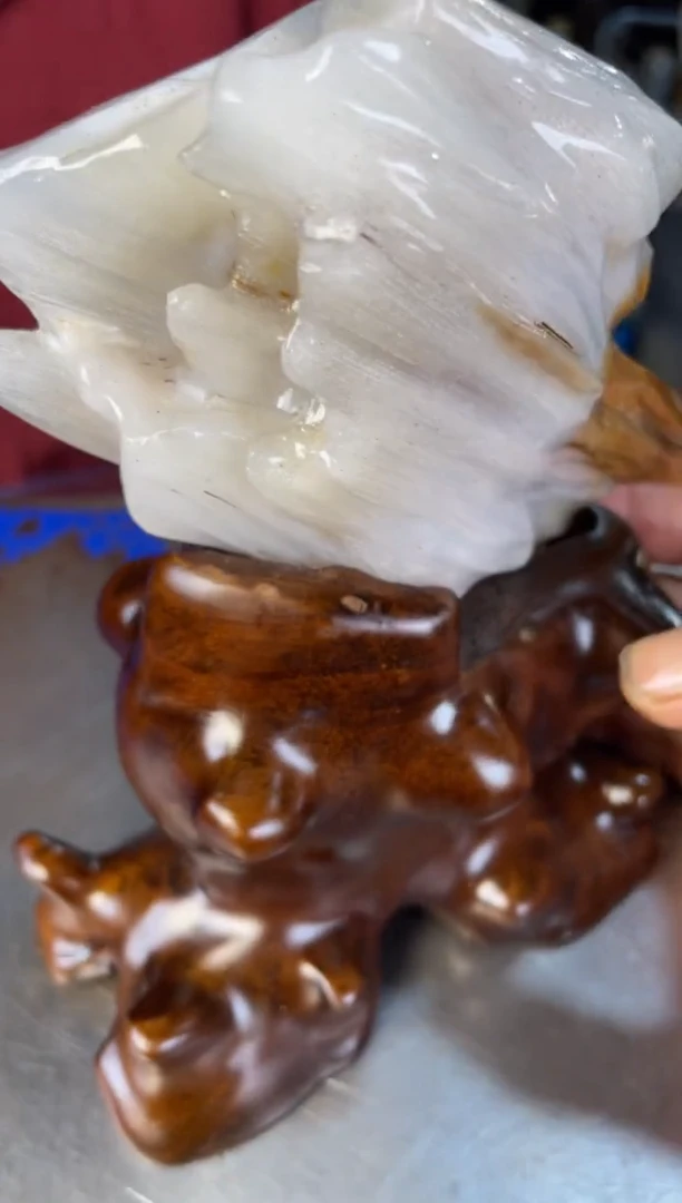 未镶嵌摆件硅化玉68