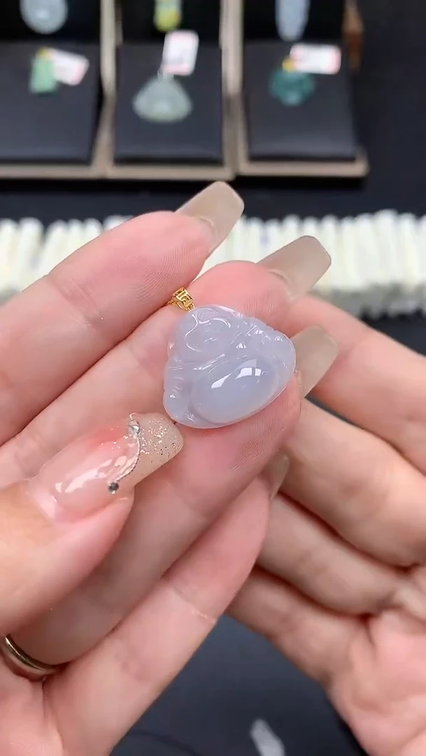 【闪购商品】翡翠吊坠(不含链)18K金镶嵌MS141792