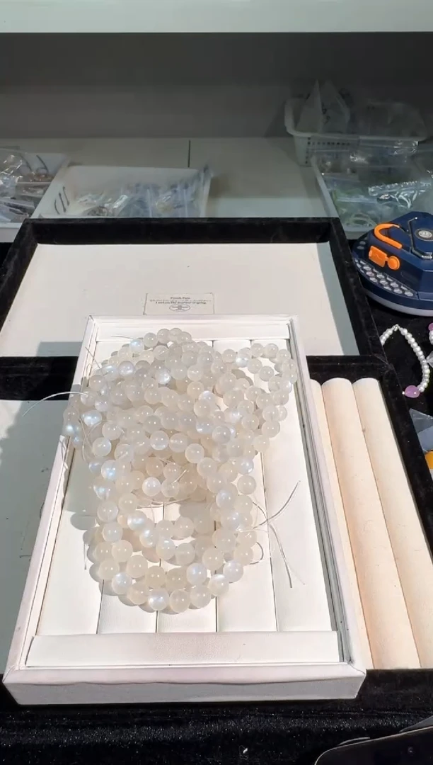 手链未镶嵌长石T060蓝月9m+素圈发货多样性发其一