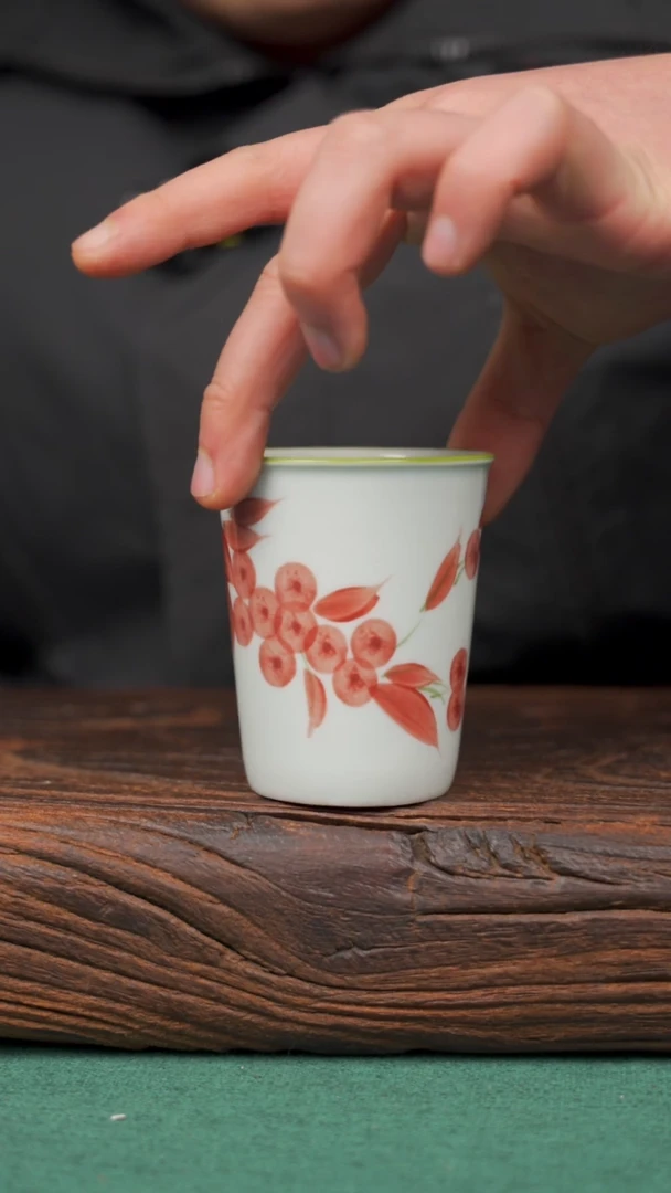 【闪购商品】瓷片16景德镇杯釉下手工手绘瓷器