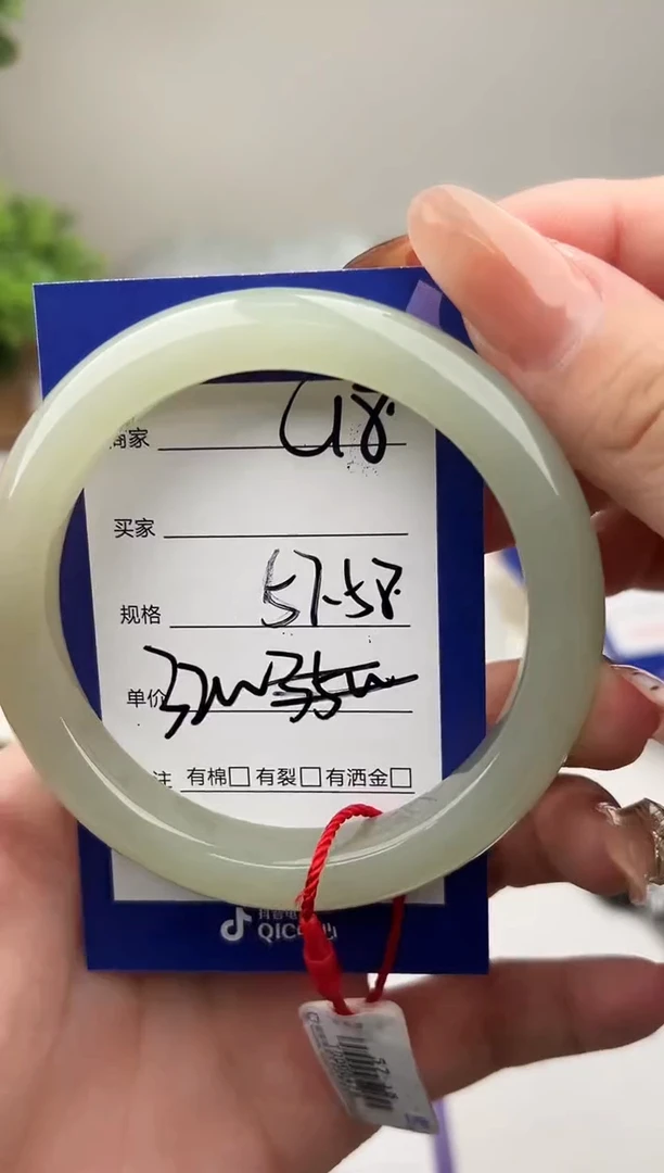 未镶嵌手镯和田玉微色差C18