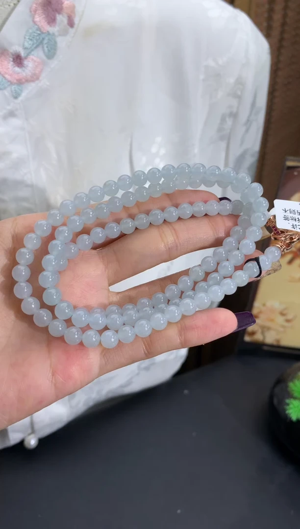 未镶嵌手串翡翠卡5.9mm