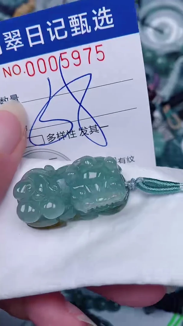 翡翠未镶嵌颈饰00005975