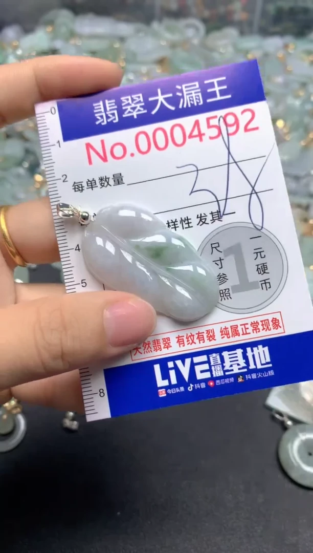 翡翠未镶嵌吊坠(不含链)4592