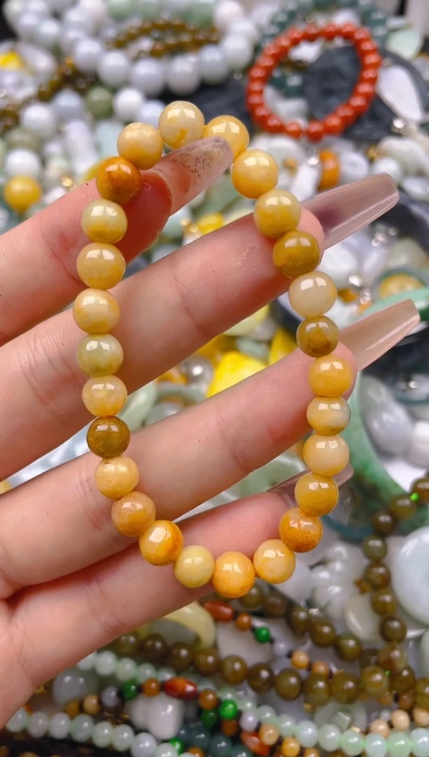 【闪购商品】翡翠颈饰未镶嵌7.3MM/E/翡翠A货一图一物