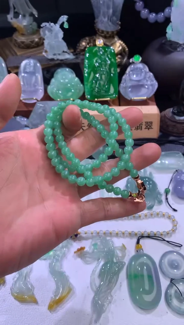 项链未镶嵌翡翠天然翡翠