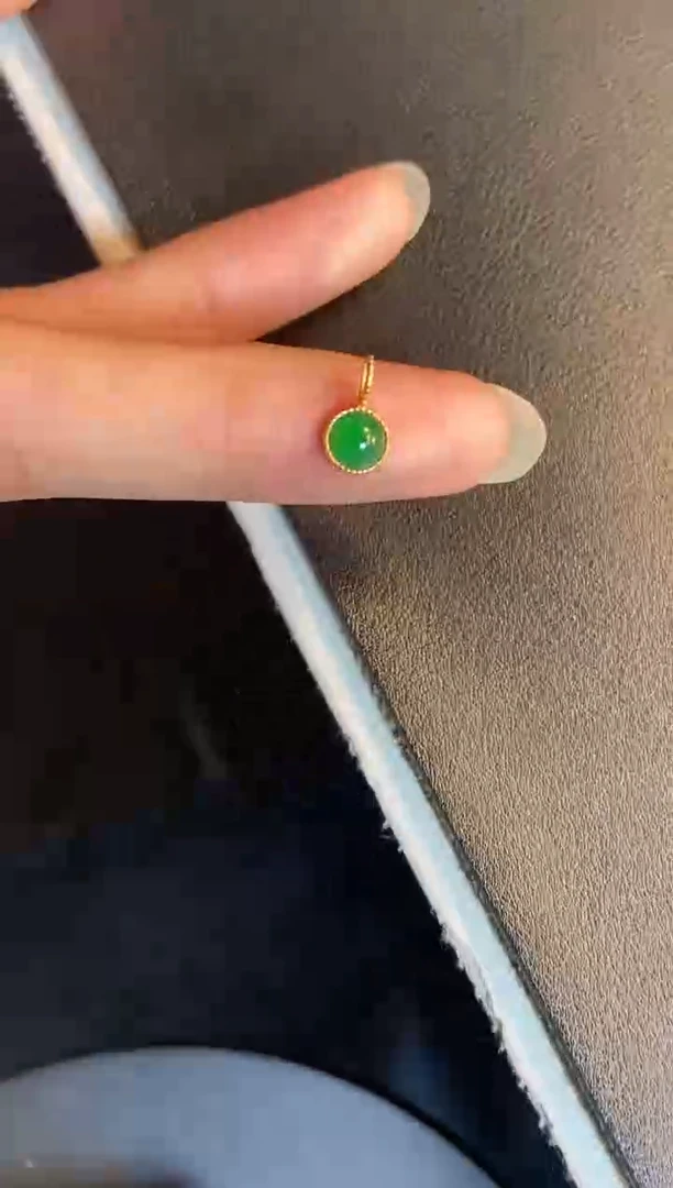 吊坠(不含链)银S925镶嵌翡翠1