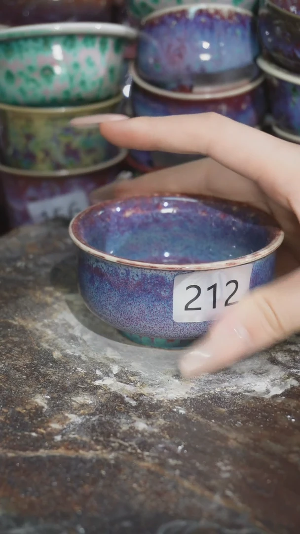 摆件精品窑变钧瓷茶器