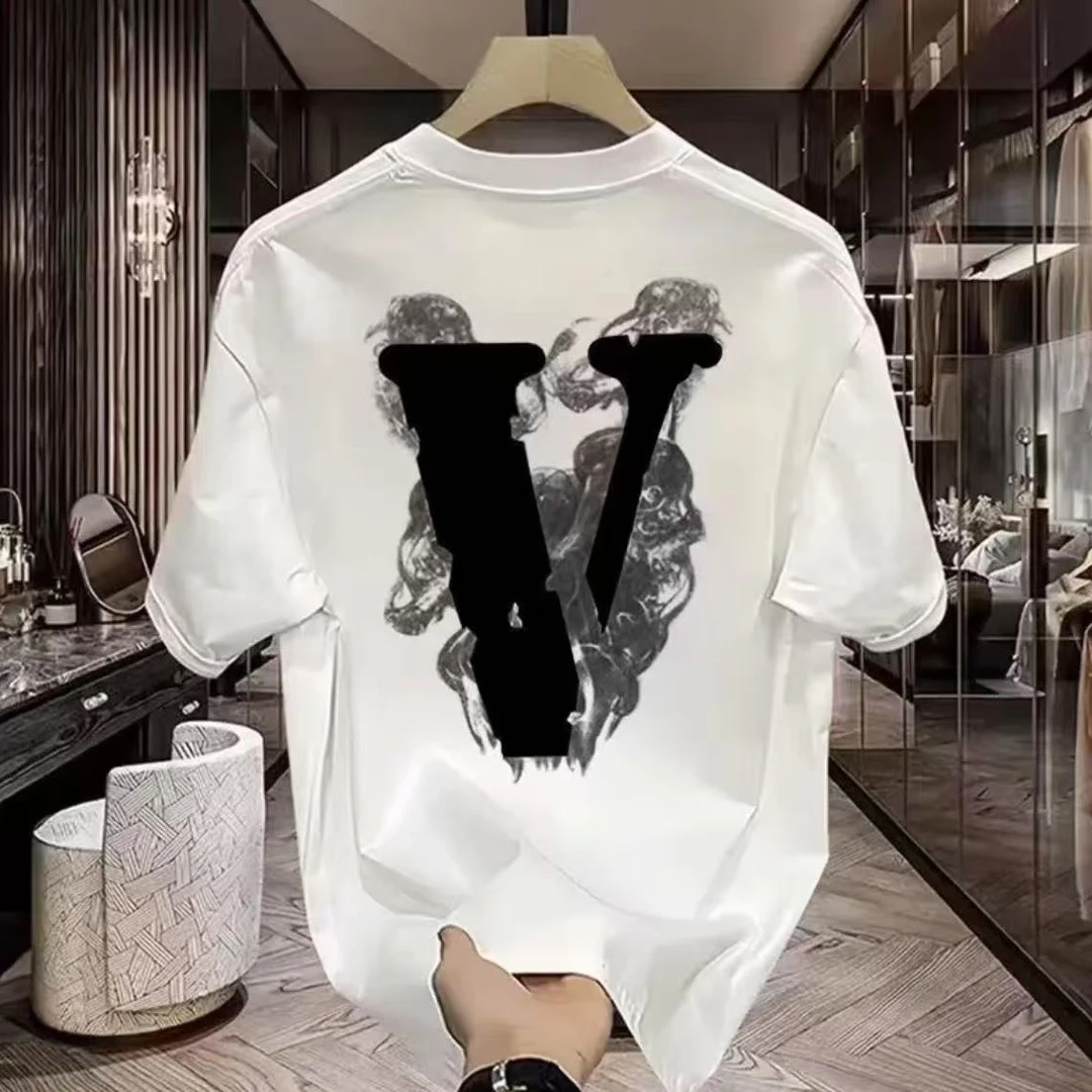 【小婆娘专属】OVKM夏季新款纯棉短袖T恤男女同款圆领短袖潮流休闲