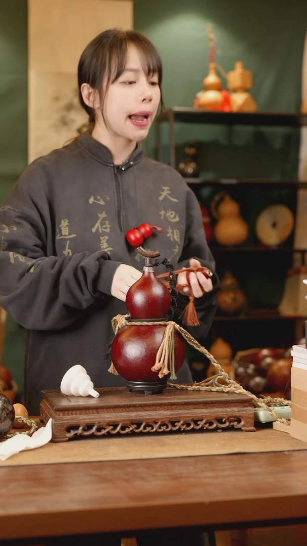 340号精品天然大漆酒葫芦一物一拍~