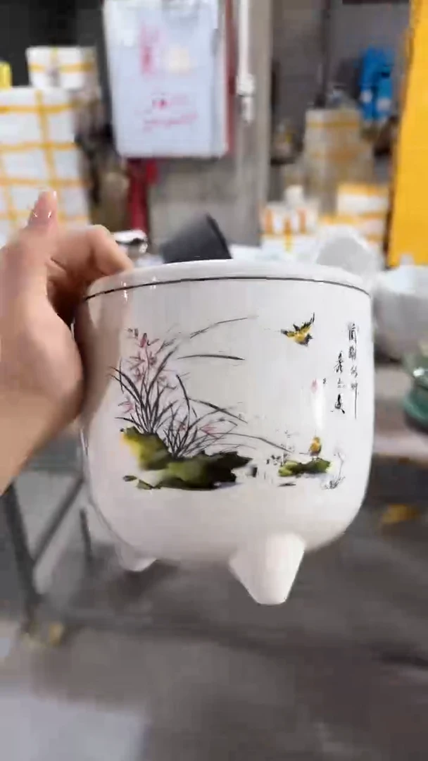 高温陶瓷花盆+E6