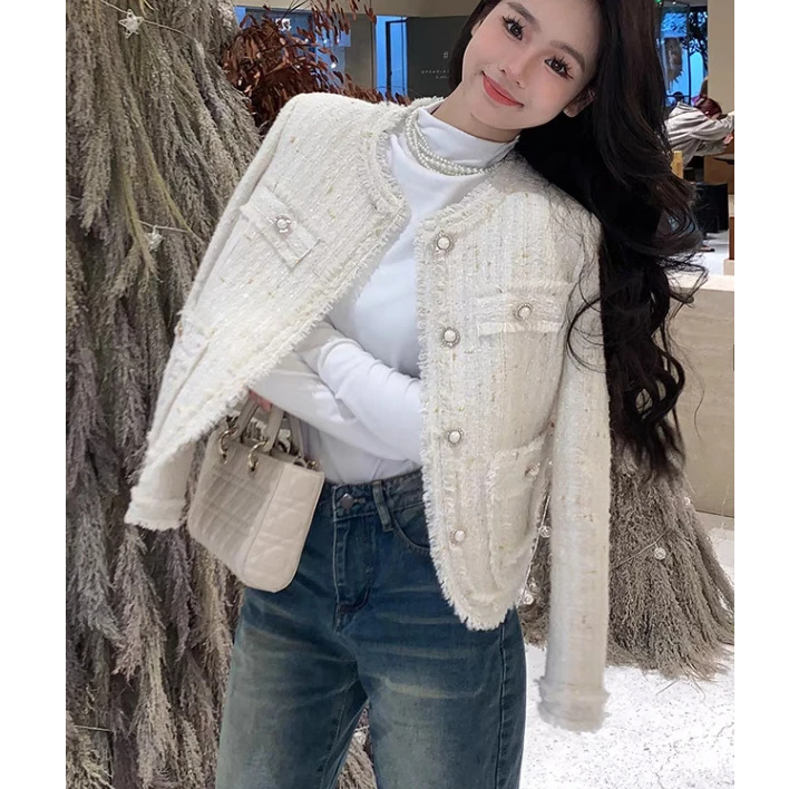 【当天发+运费险】小香风春秋韩版时尚气质名媛上衣Q316