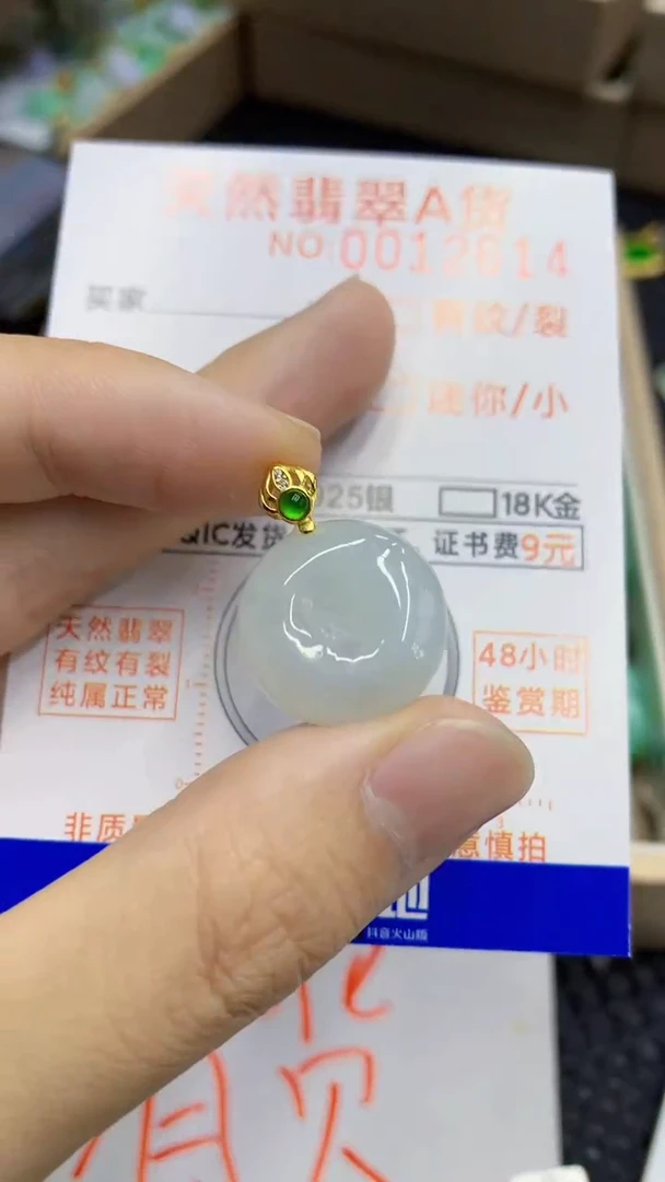 翡翠未镶嵌颈饰             1