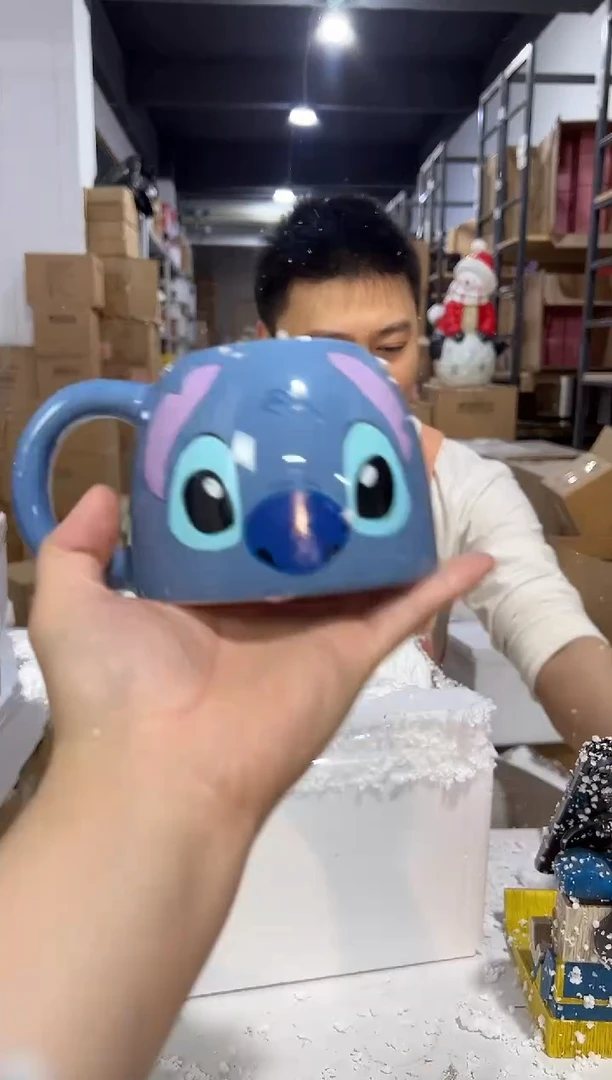瓷片史迪仔馒头杯