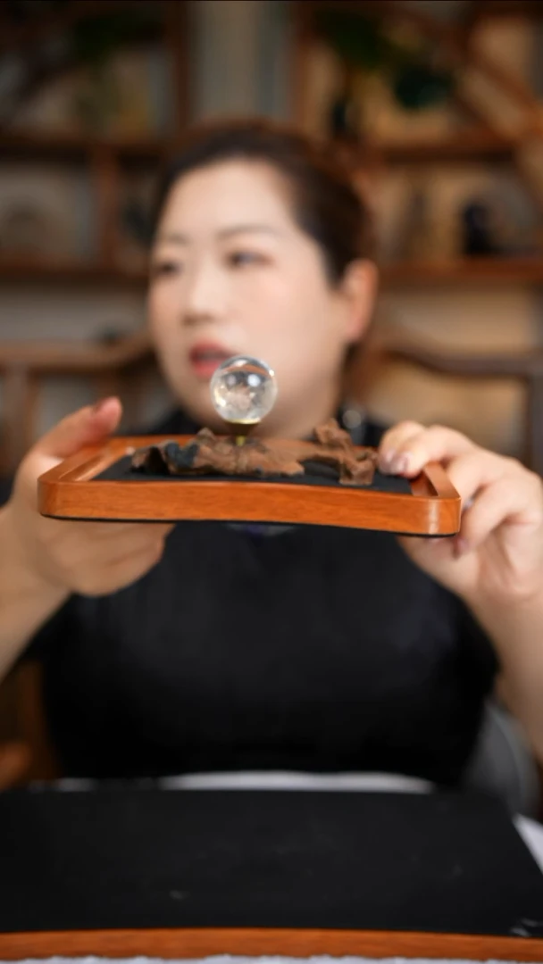 水晶珠宝半成品未镶嵌白水晶球D187多样性发其一（配水沉）