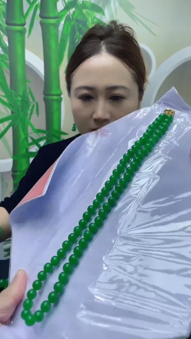 项链14K金镶嵌翡翠E1