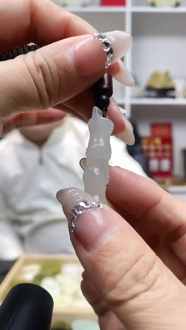 未镶嵌岫玉手把