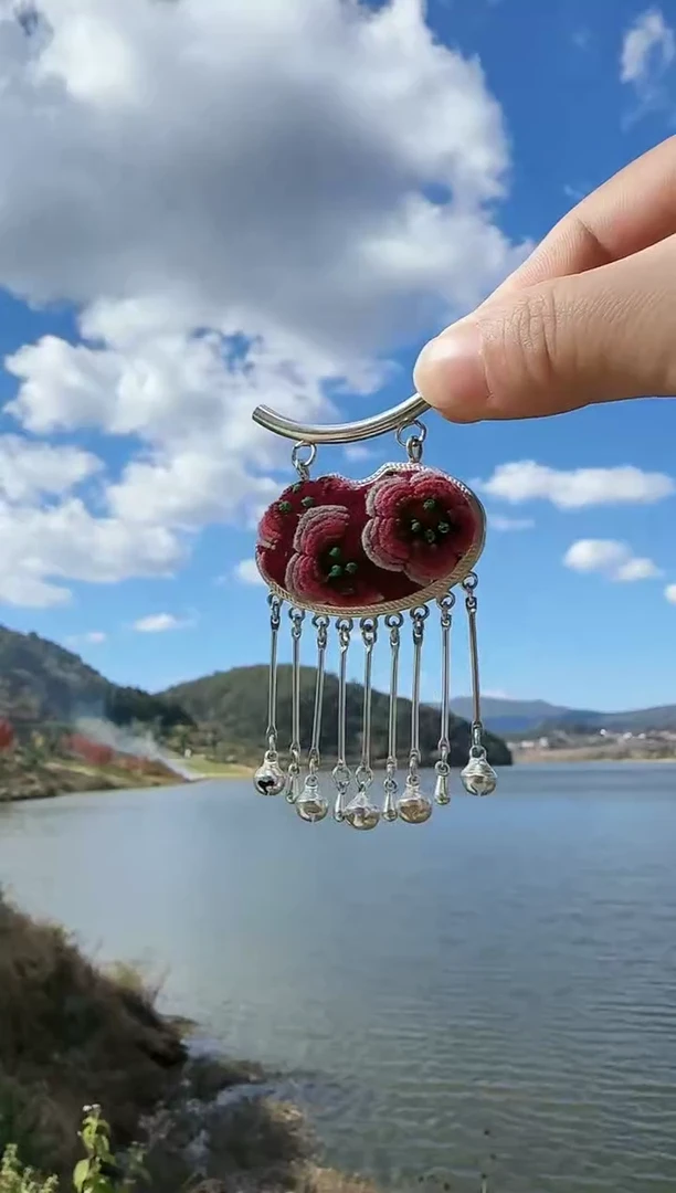 织绣长红绣艺坊刺绣吊坠69