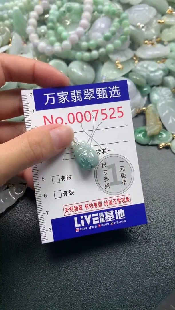 吊坠(不含链)未镶嵌翡翠7525
