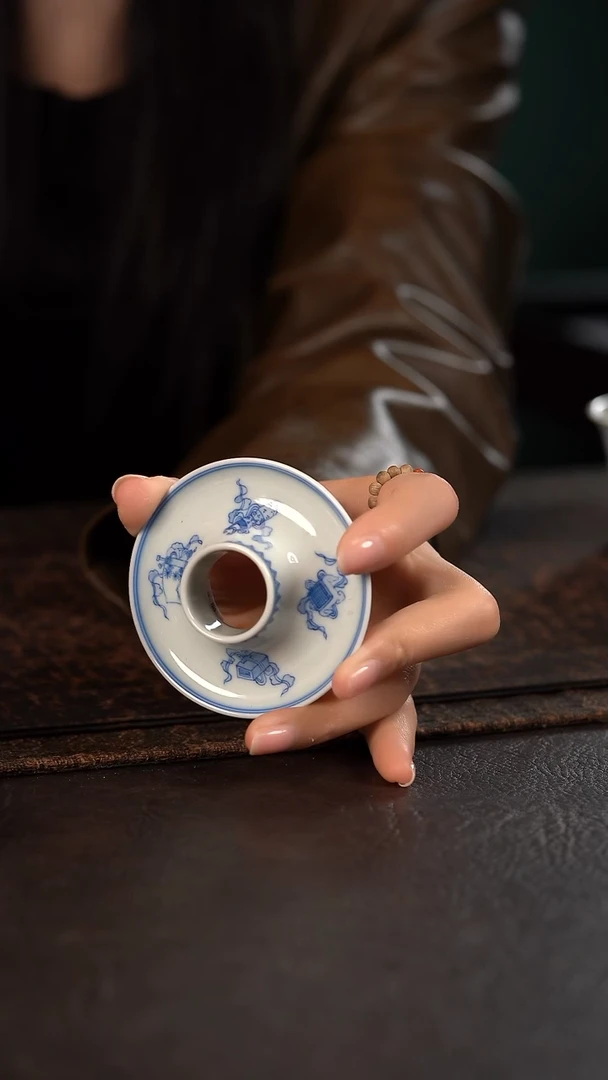 【闪购商品】杯聚澜堂琴棋书画甜甜圈盖置