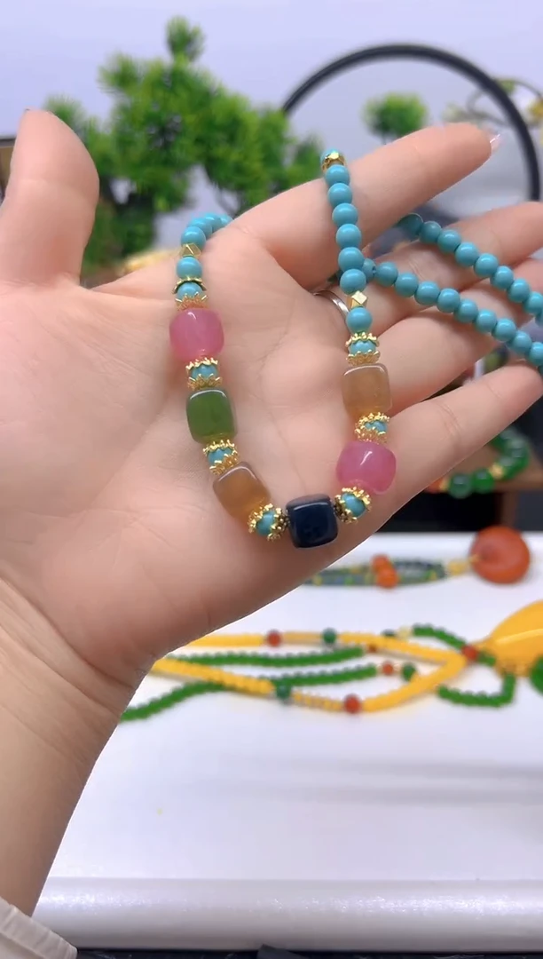 【闪购商品】碧玺颈饰未镶嵌项链X464