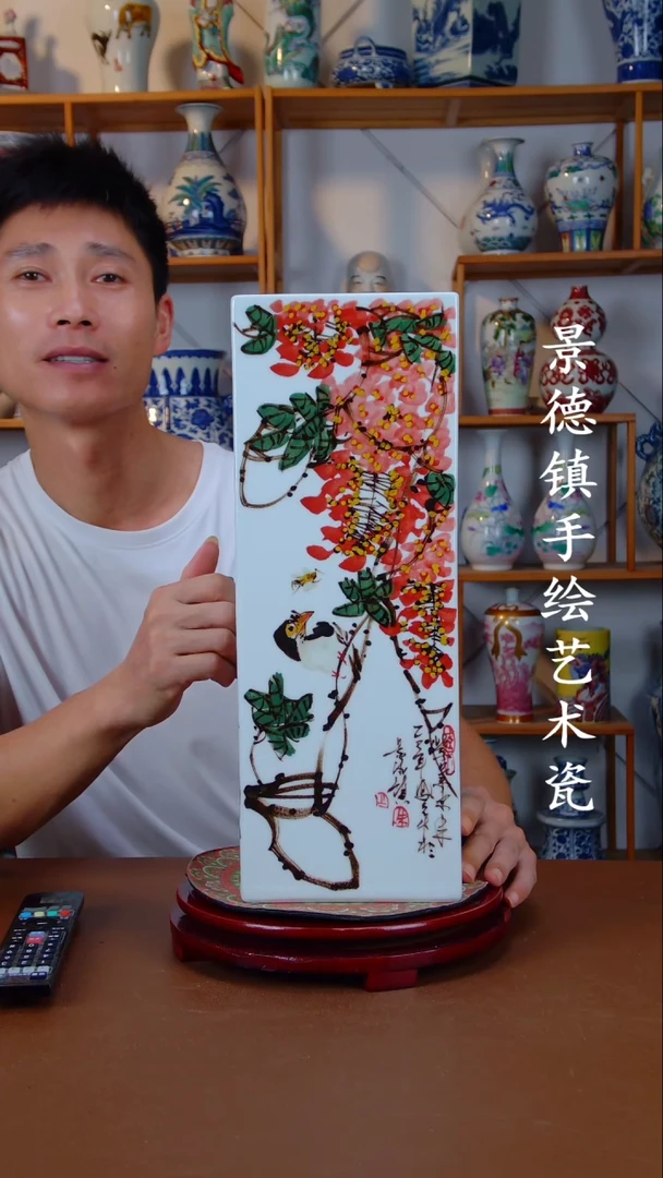 摆件景德镇手工手绘陶瓷摆件46