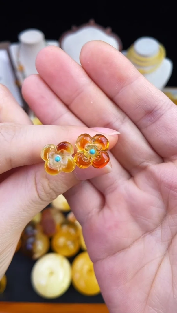 琥珀未镶嵌珠宝奇石柒月