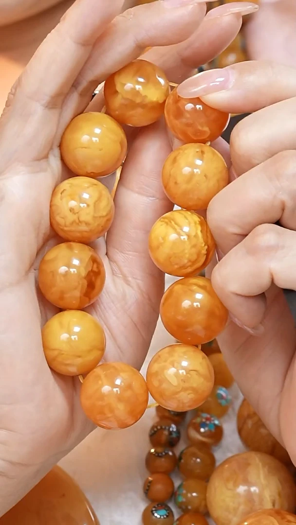 蜜蜡颈饰未镶嵌7253天然蜜蜡珠宝奇石云端妖孽全部保真