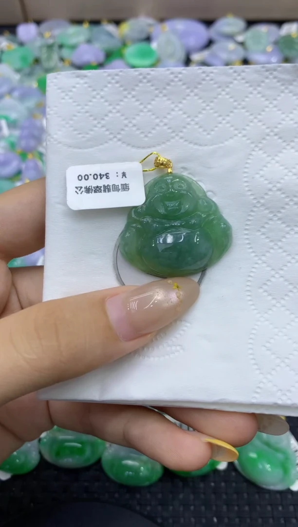 颈饰未镶嵌翡翠天然缅甸翡翠A货