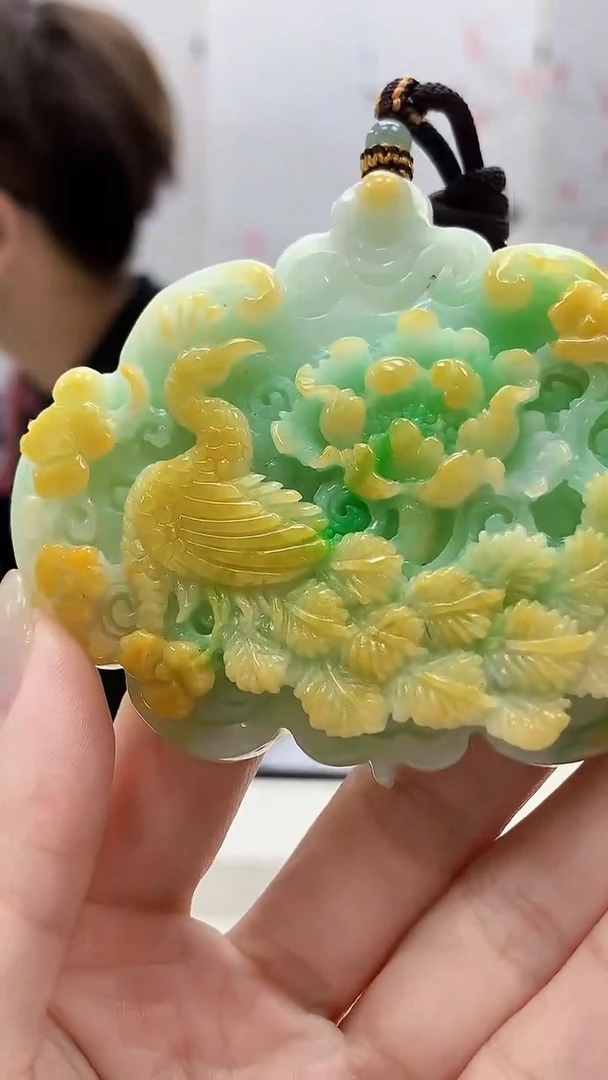 定制翡翠未镶嵌5159lr-毛货挂件155