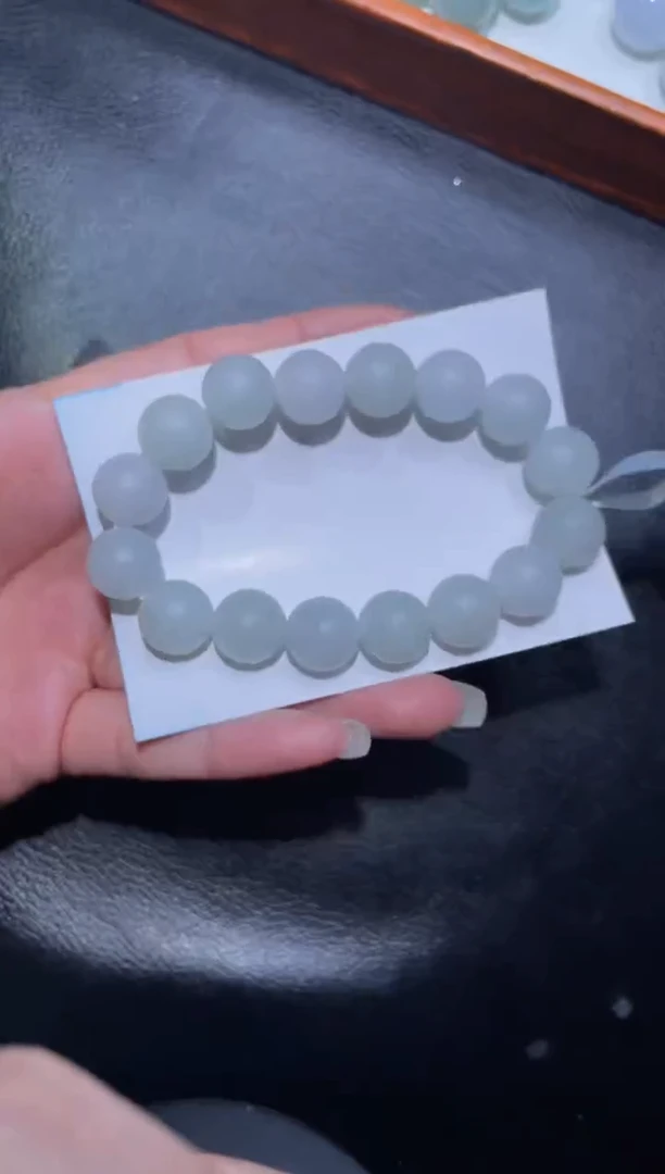 【闪购商品】定制翡翠未镶嵌天然缅甸A货翡翠手串34尺寸12+