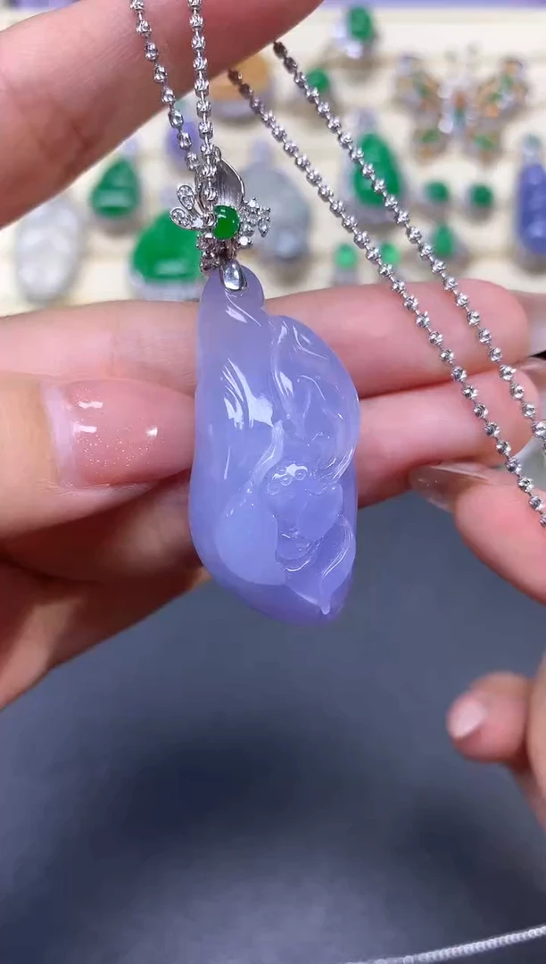 【闪购商品】翡翠吊坠(不含链)18K金镶嵌吊坠|29450+2945