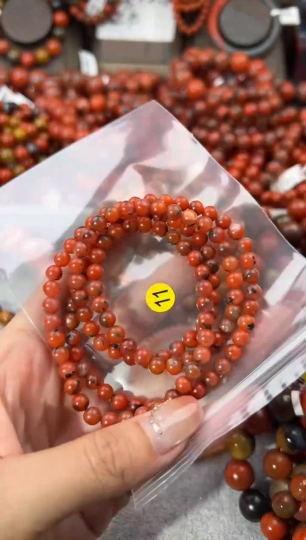 未镶嵌手串南红玛瑙5+