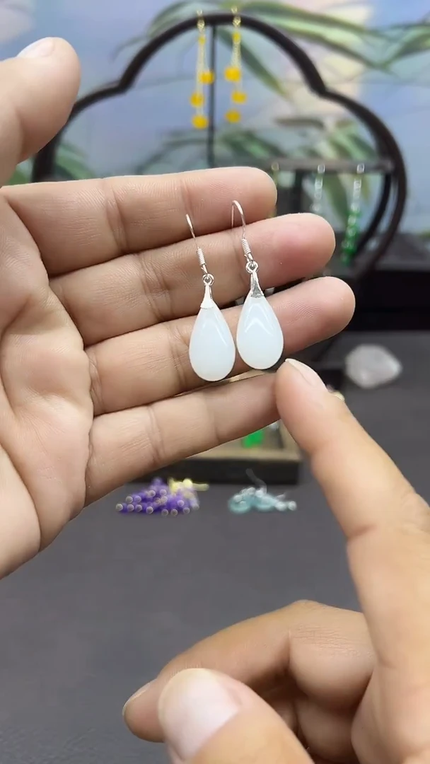 未镶嵌耳钉玛瑙/玉髓201