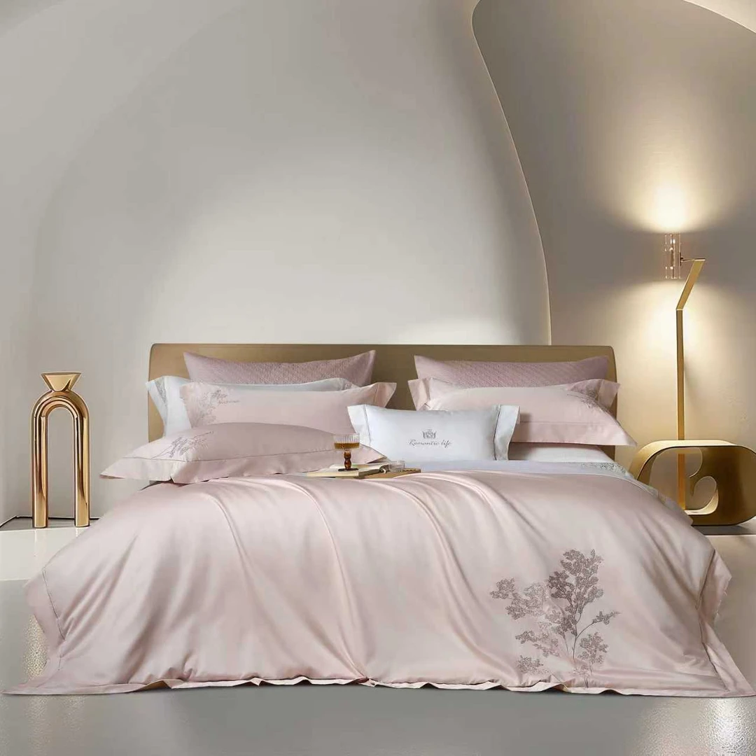 【 幸福树 2025新款 】四季款 高端贡缎全棉 绣花工艺四件套