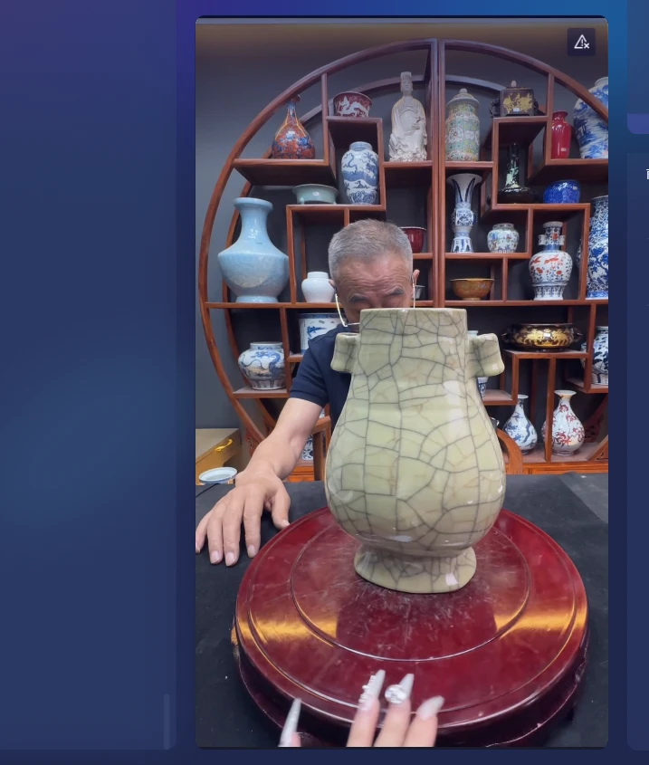 百年禄丰骨瓷 高端仓出中式摆件手绘唐宋仿古元明清瓷器手工陶瓷