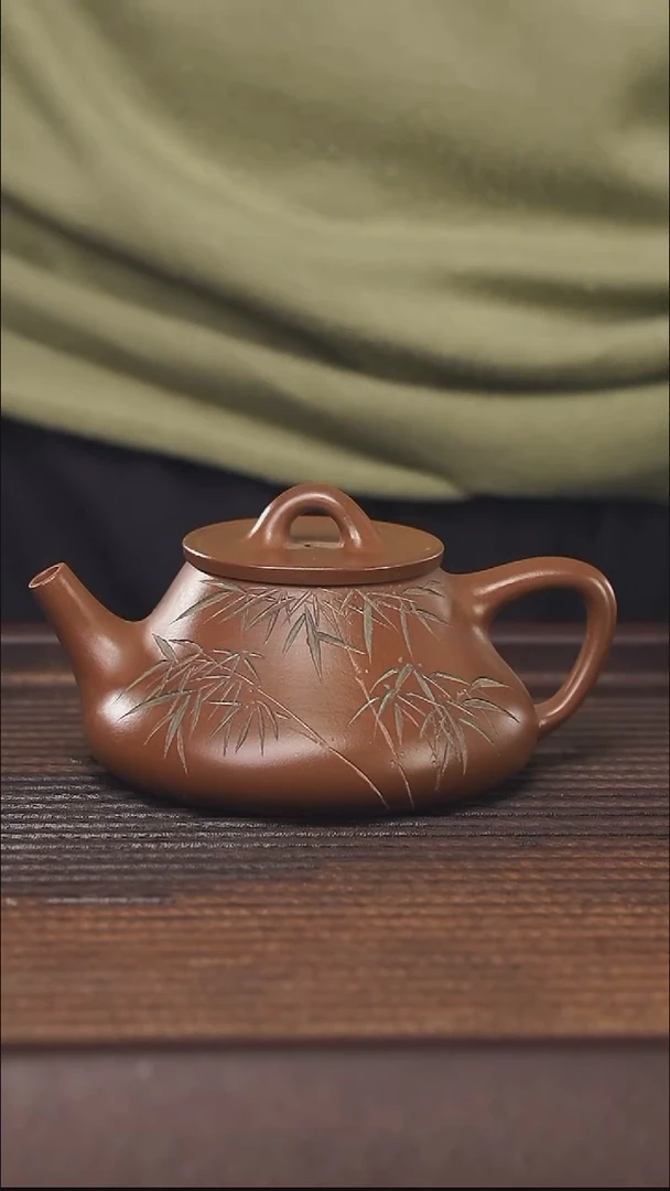 【闪购商品】紫砂茶壶220cc顾氏手工紫砂