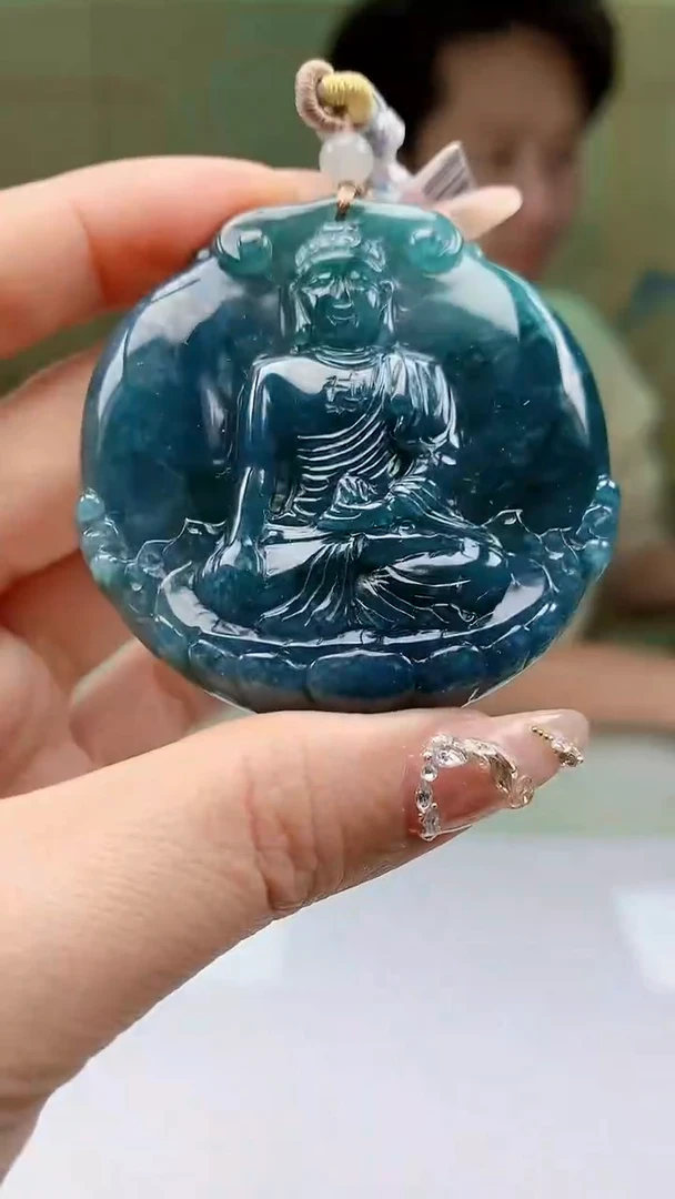 【闪购商品】定制翡翠未镶嵌1502ty-毛货挂件88