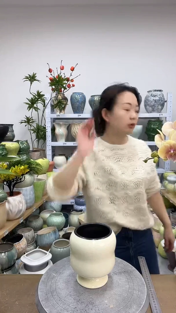 11.26陶瓷花盆直播链接高14.  口  9