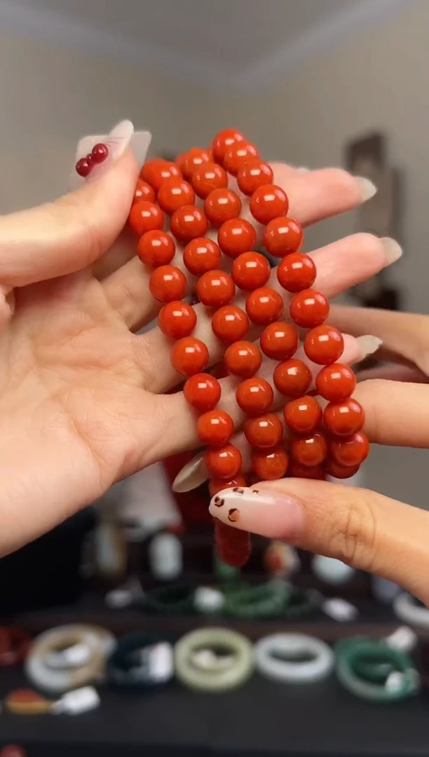 颈饰未镶嵌南红玛瑙8mm+ ZJNH102126-G002