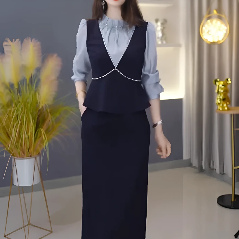 【套装定制】2025年两件套优雅时尚减龄收腰显瘦秋季新款