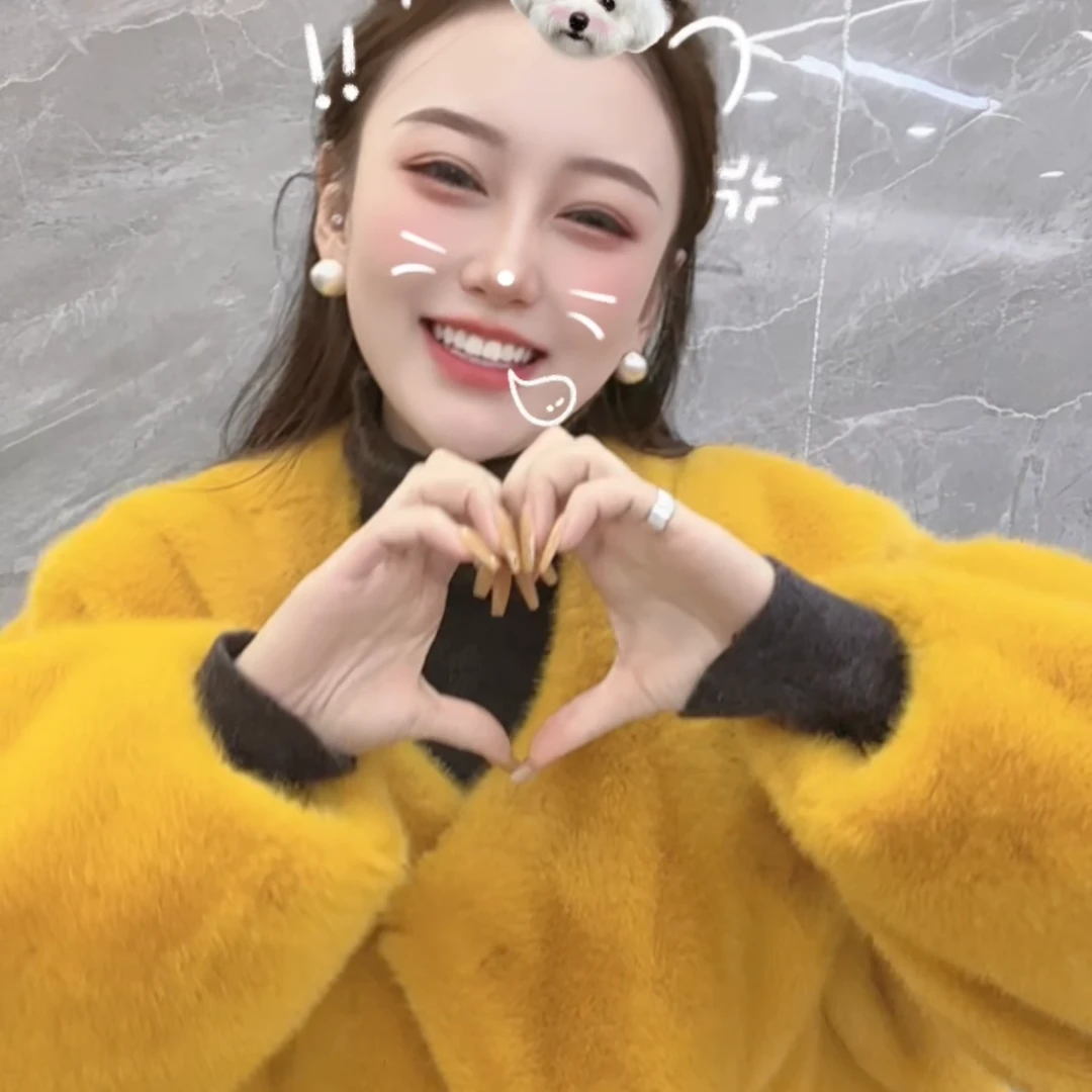 可爱推荐 冬季新款皮毛一体外套