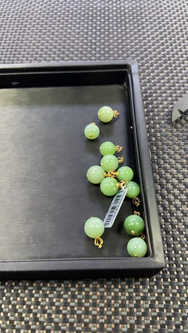 和田玉18K金镶嵌颈饰（多样性发一件）2281